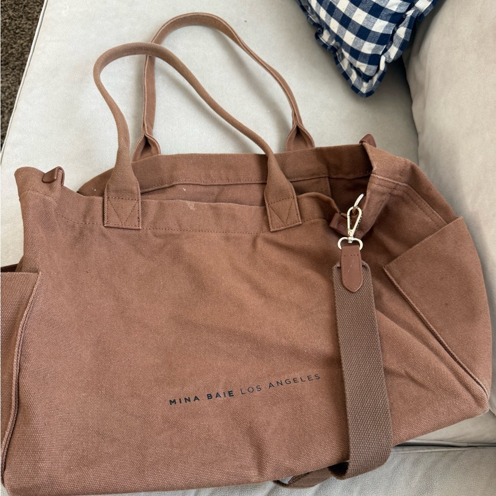 Mina Baie Canvas Diaper Bag